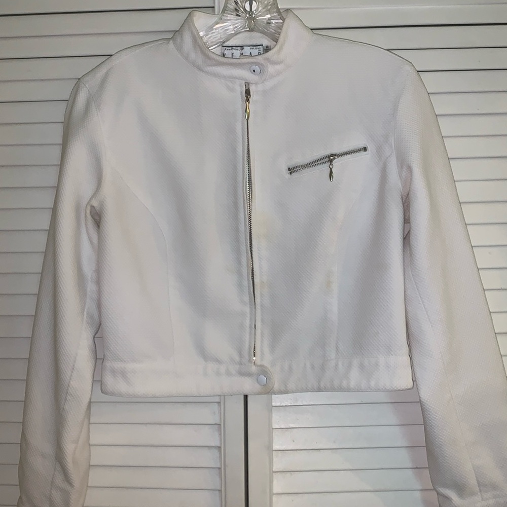 Vintage kenar zipper up  jacket petite m